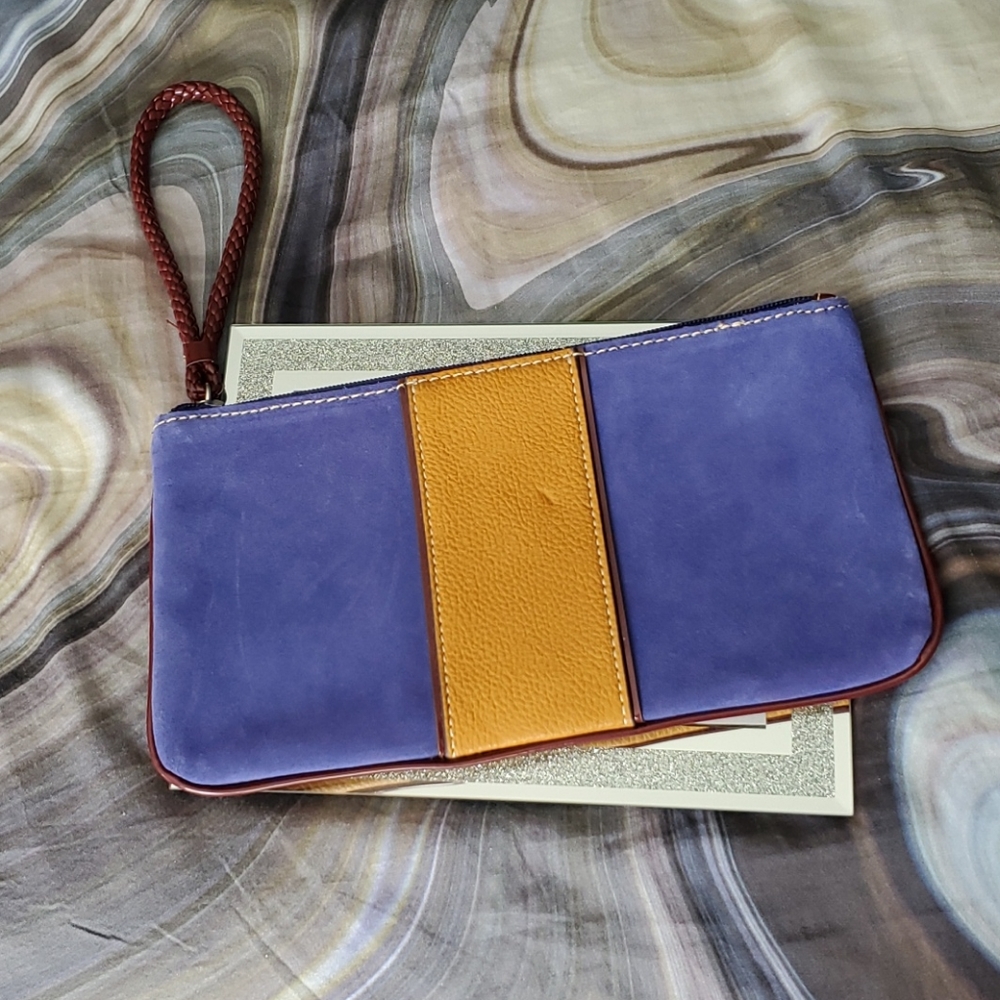 Loft Blue Colorblock Wristlet